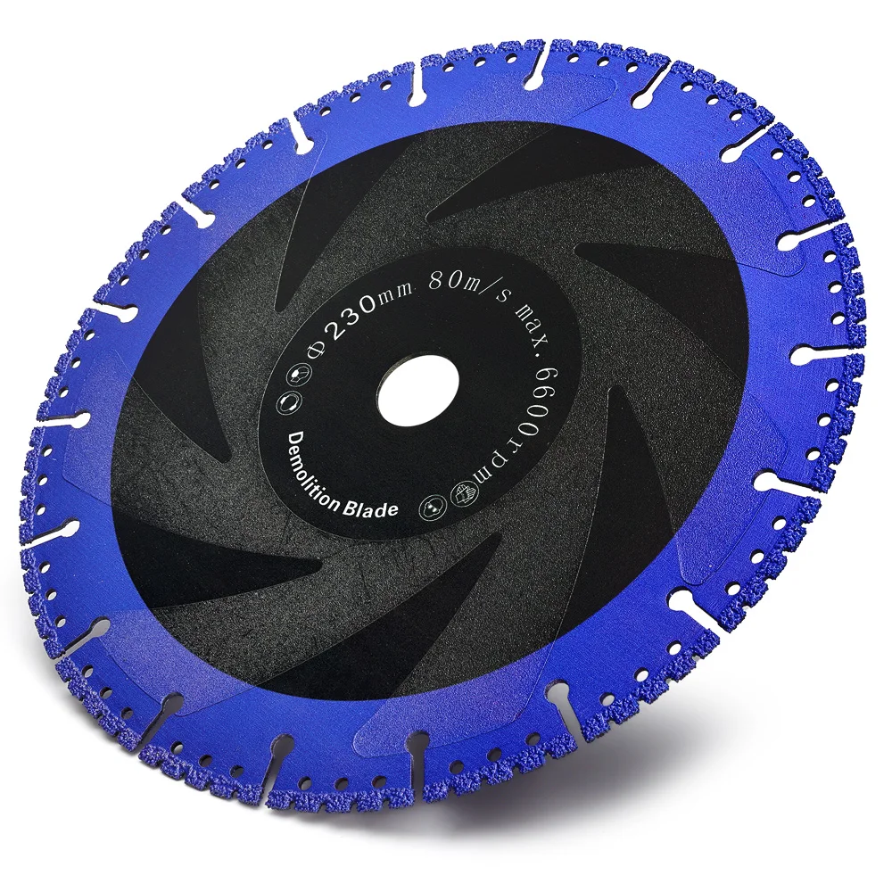 Hoja de diamante de corte de Metal profesional para barra de refuerzo, tubo dúctil, hierro angular, chapado en acero