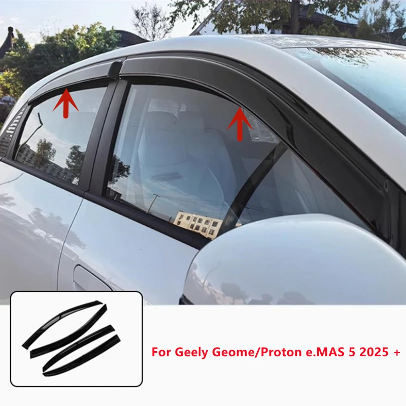 

Стайлинг автомобиля, дефлектор бокового окна, аксессуары для козырька для Geely Geome/Proton e.MAS 5 2025 + защита от атмосферных воздействий, тент от солнца и дождя, навес