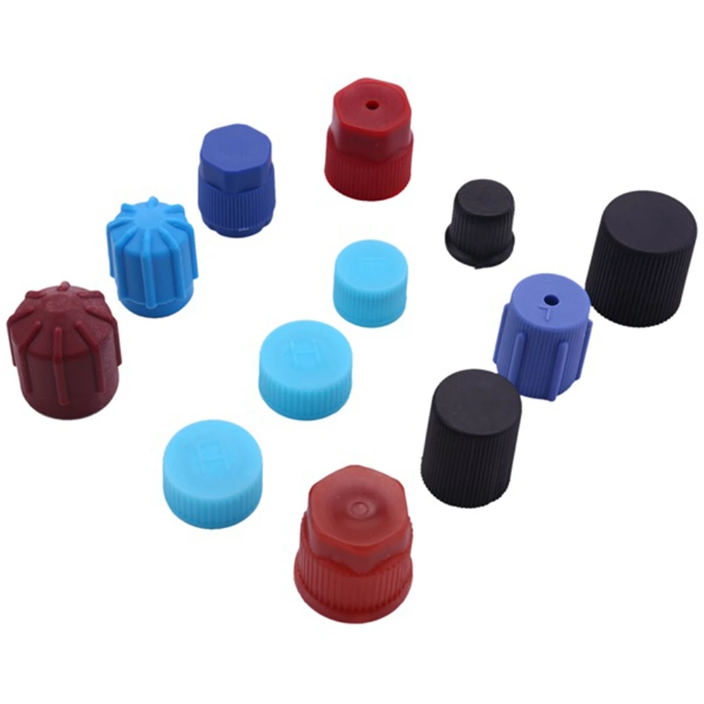 

Valve Core Dust Caps Car Auto R134A 77Pcs AC A/C System Valve Core Dust Caps Set Air Seal