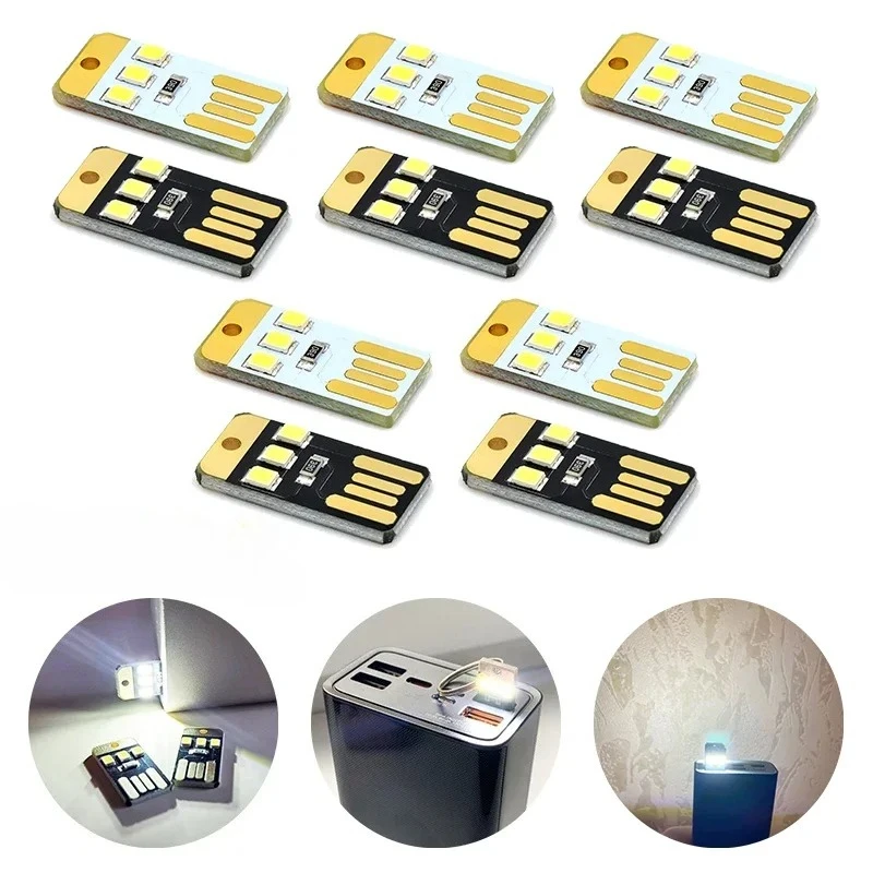 1/5/10pcs Book Light Mini Night Lighting DC5V Touch Sensor Switch Led Usb Light 0.2W LED Lamp for Power Bank Computer Laptop