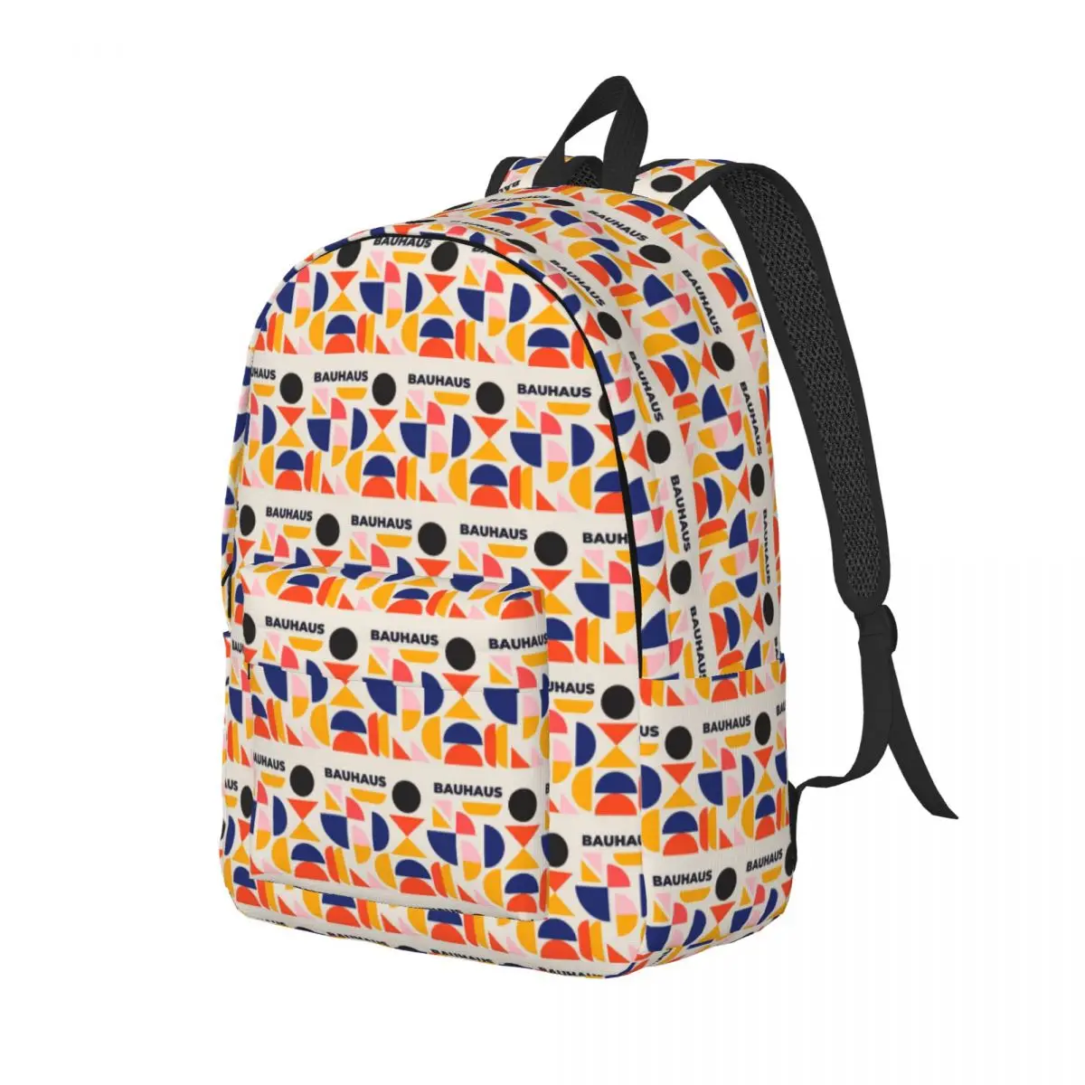 

Bauhaus Classic Retro Student Backpack School Bag Hiking Travel Daypack for Boys Girls Fashion Bookbag Shoulder Bags