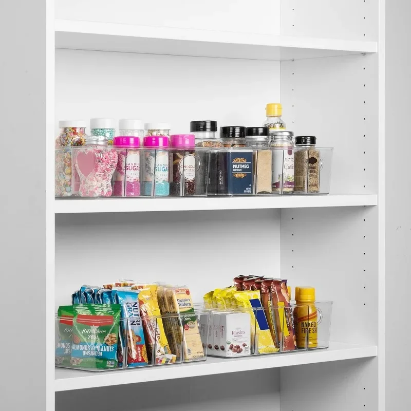 

Plastic Pantry Organizers and Storage Bins, Perfect for Kitchen Organization or Food Storage