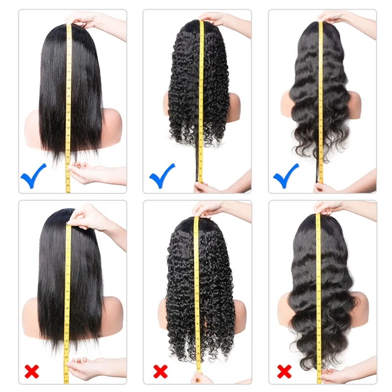 220% Density Kinky Straight Half Wig Human Hair 3 In 1 Half Wig Glueless Wigs Human Hair Drawstring Seamless Wig For Women
