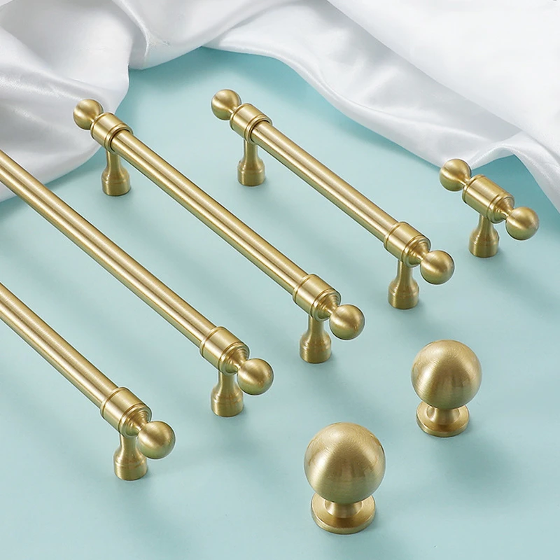 1pcs Gold Cabinet Handles Desk Drawer Pull Furniture Door Knob for Drawer Knob Wholesale Furniture Hardware Kitchen Accessories