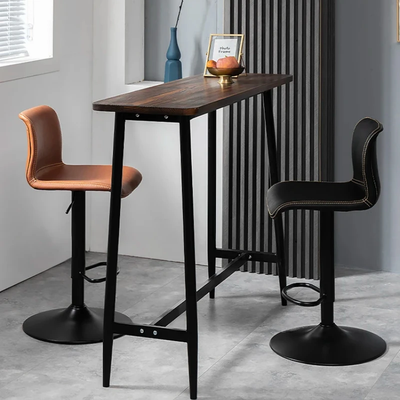 Swivel Bar Stools Adjustable Counter Height Chairs Faux Leather Stools with Backrest Brown Bar Versatile Counter Seating