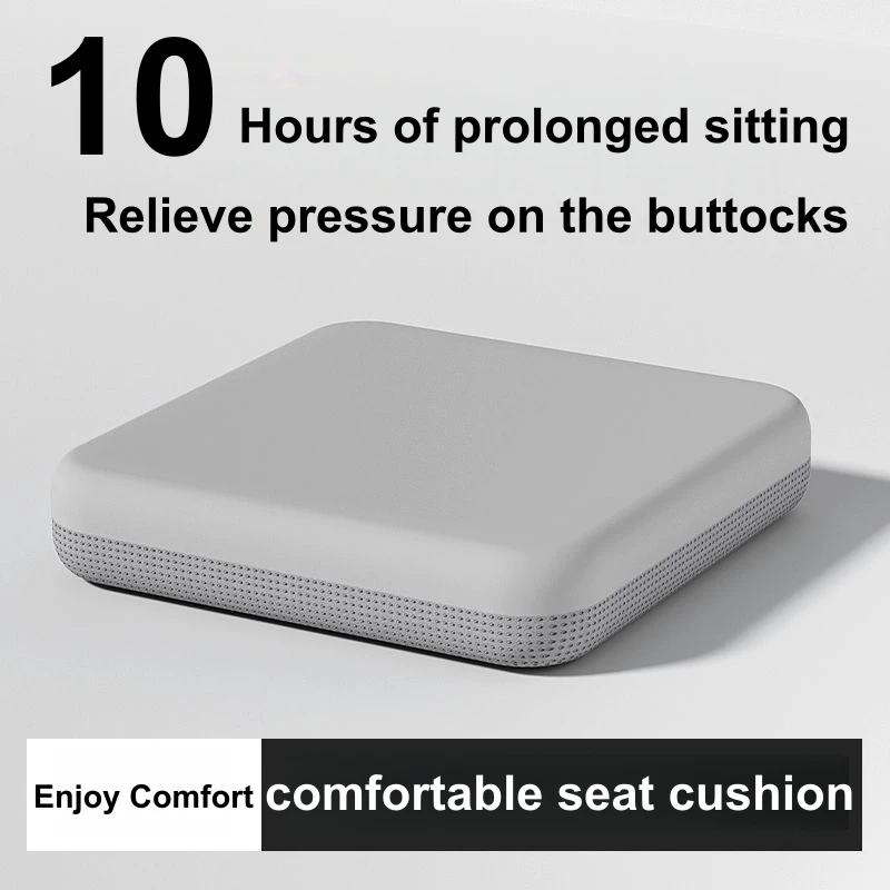 

Memory Foam Car Seat Cushion - Breathable Ice Sliky Fiber Fabric, Pressure Relief & Anti-Slip, for Office Chairs, Dining Chairs