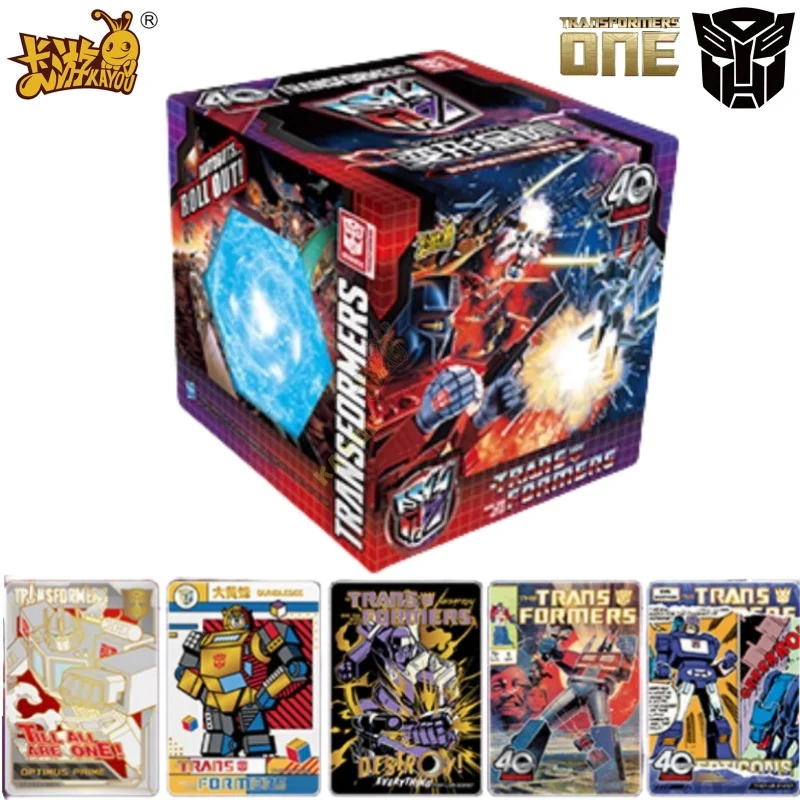 

KAYOU Genuine Transformer Card Horizon Collection 40th Anniversary Energy Gift Box Optimu Prime Peripheral Toy Gift Original Box