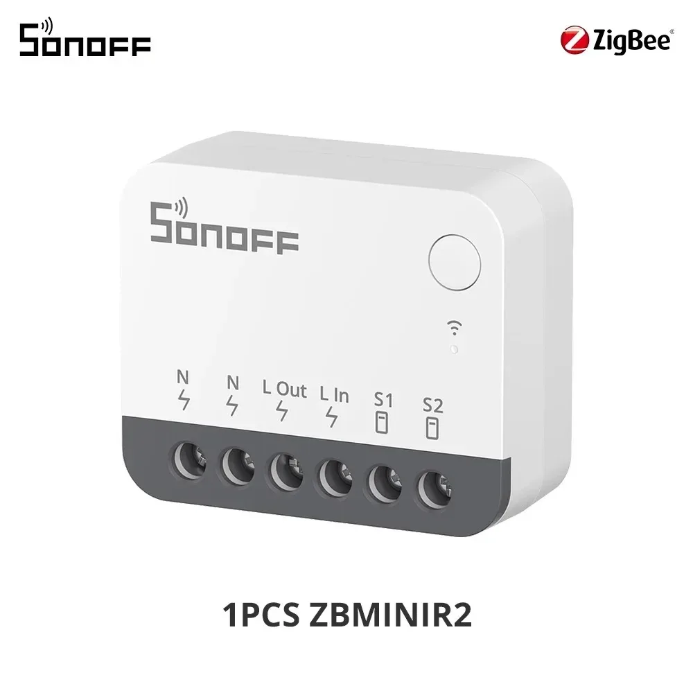 SONOFF ZBMINIR2 Extreme Sonoff Zbmini R2 Sonoff Zigbee-schakelaar Klein formaat Bredere signaal losmaken Relaismodus vereist Neutrale draad