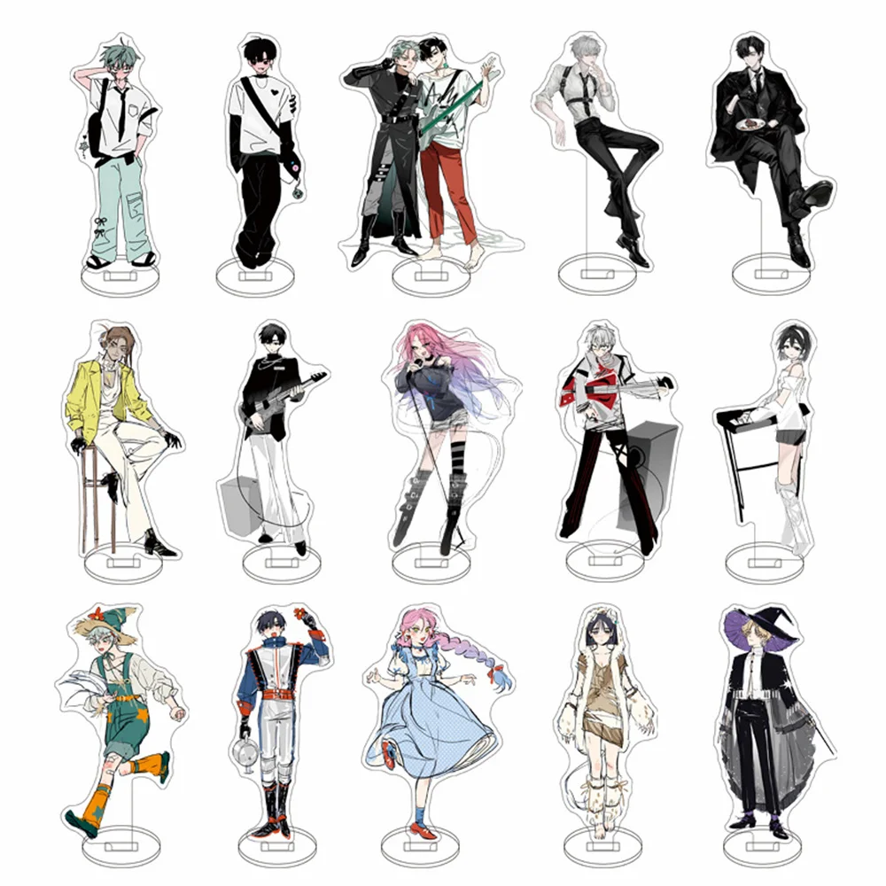 Anime Alien Stage 15cm Acrylic Stand keychain Ivan Till Luka Sua Mizi Hyuna Tabletop Drcoration Accessories Decor Gifts