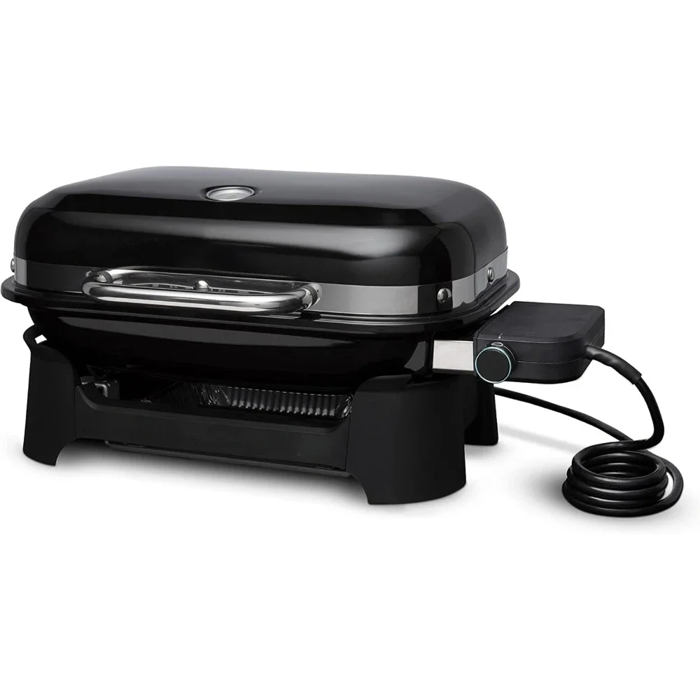 

Small Portable Outdoor Barbecue Grill, Outdoor Electric Grill, Black