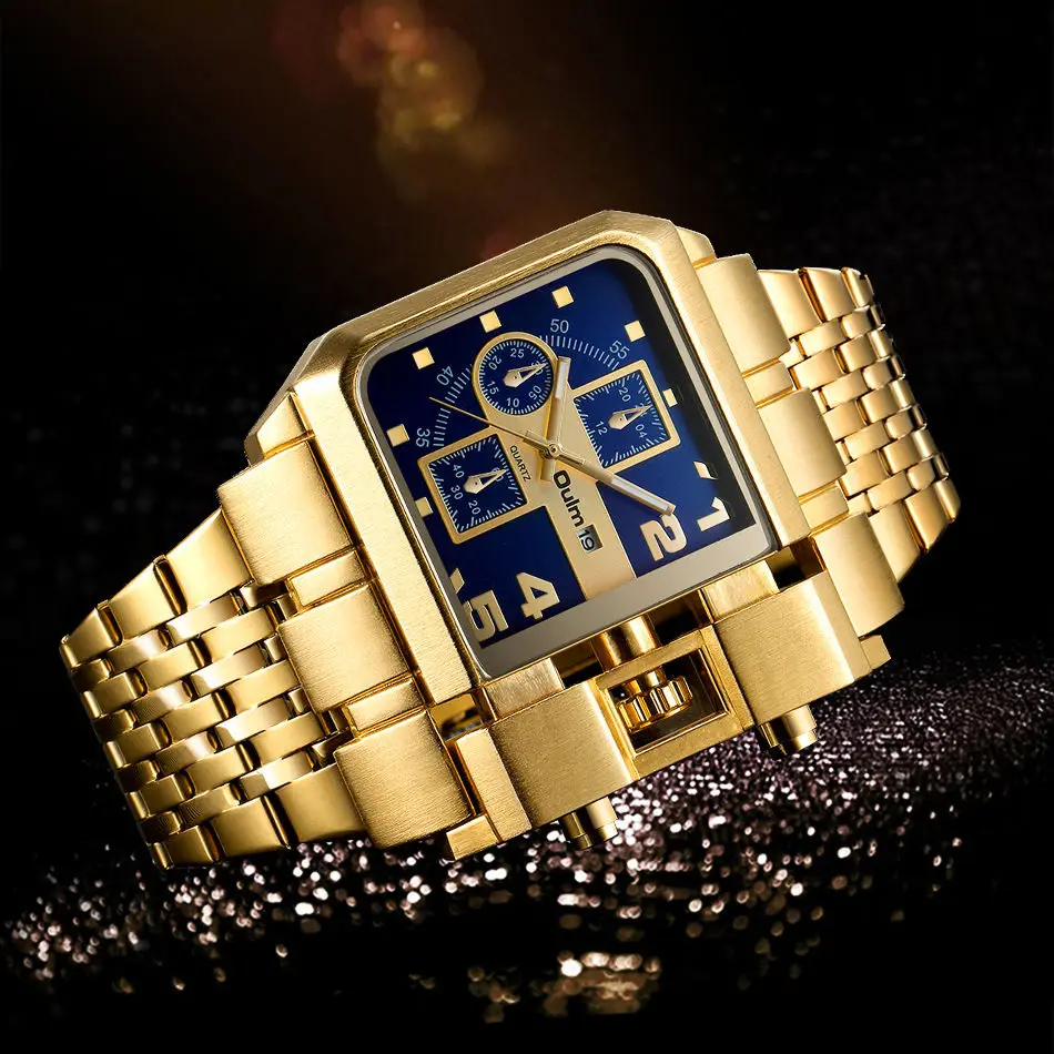 Military Style Large Dial Watch Men's Quartz Watch Waterproof Fashion Business Casual Simple Stylish Street Style European and American Hot Trend Men's Watch Men's Model