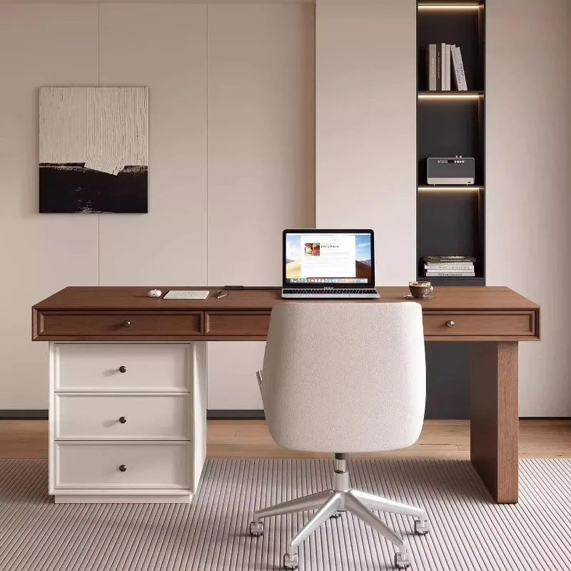 Writing desk computer desk cream desk y