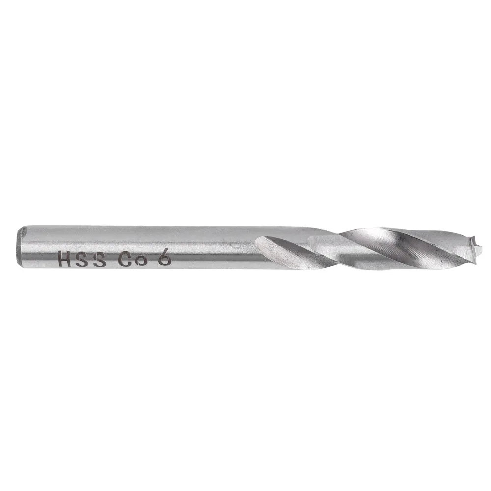 Jobber Drill Bits High Speed Steel Spotting Drill Bit Silver Straight Shank End Mill Bits 6mm Spot Weld Drill Bit Metal