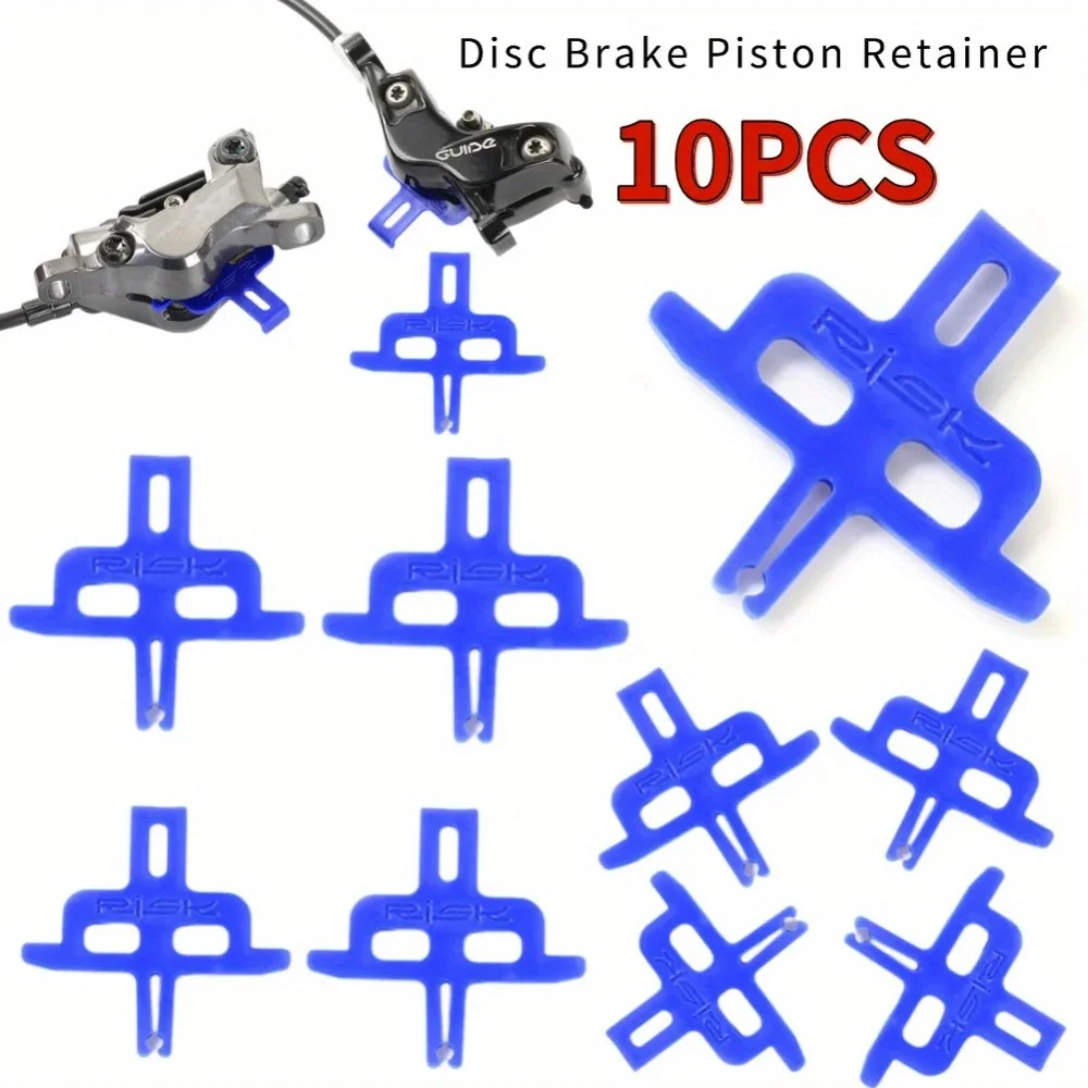 10pcs Bike Oil Hydraulic Disc Brake Pad Spacer Insert Cycling Spare Parts Accessories Bicycle Repair Maintenance Tools