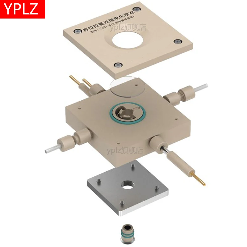 In situ Raman spectroelectrochemical cell