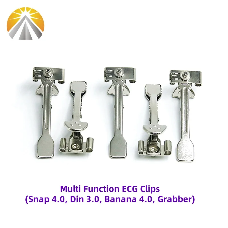 5 PCS Each Bag Multi-Function Veterinary EKG Adapter VET Clip PET Clamp ECG Electrode For Animal Medical Cables Snap Din Banana view 5