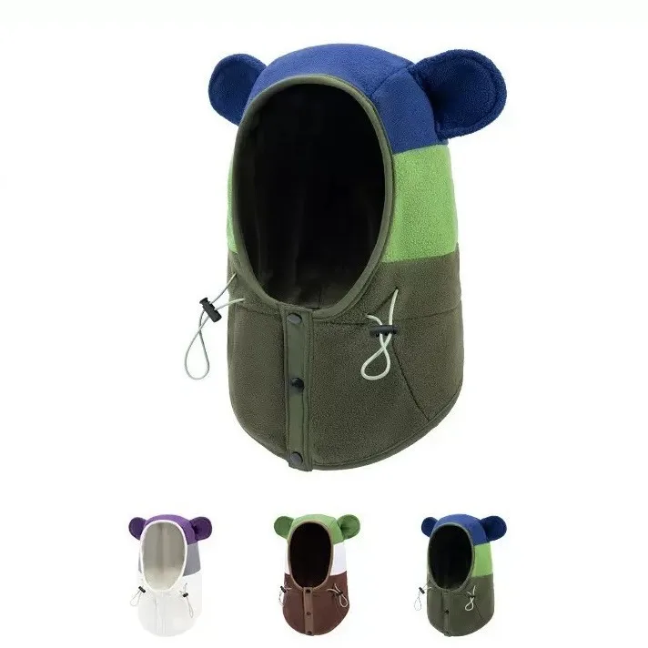 Warm Beanies Integrated boy girl Hat  Winter Women's Pullover Hat Winter Scarf Wind and Cold Protection Ear Protection Beanies