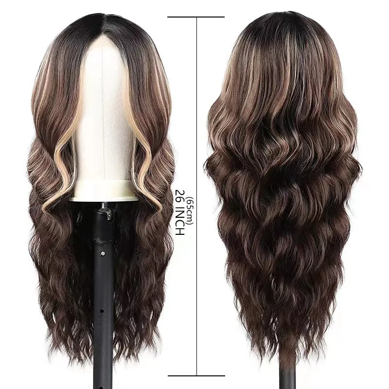 Cool girl's hairstyle with large curvature and wavy wig, sweet temperament, suitable for daily travel