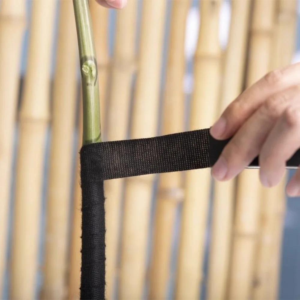 شريط نبات مخملي أسود مرطب للنباتات بوعاء مادة قوية قابلة للتمزيق يدويًا مثالية لأدوات البستنة لتصفيف بونساي