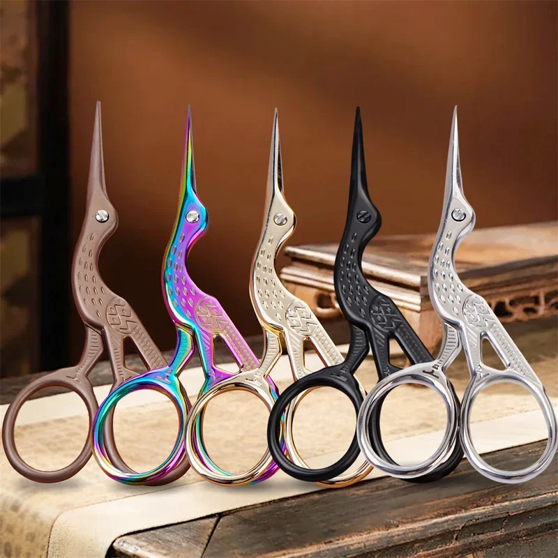 

1 шт., прочные винтажные ножницы из нержавеющей стали, мини-ножницы для вышивания, портновские ножницы, ножницы для ниток, швейные инструменты