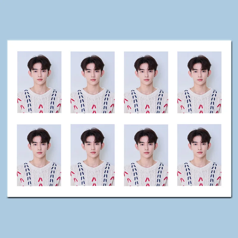 Kpop ZEROBASEONE One Inch ID Photo Charm Postcard ZB1 Ricky Hanbin Gyuvin Zhanghao Taerae Photocard Fans Collection Gifts