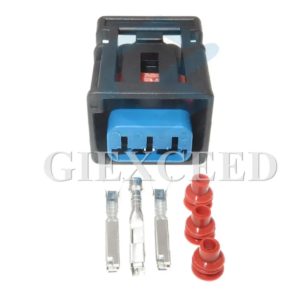 2 Sets 3 Pin AC Assembly Automotive Ignition Coil Plug Electrical Cable Female Connector Wire Socket For Ford