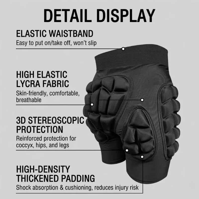 スキーサイクリング保護パンツヒップ保護パンツローラーブレードアイススケート用eva衝撃吸収スケートボード男性女性