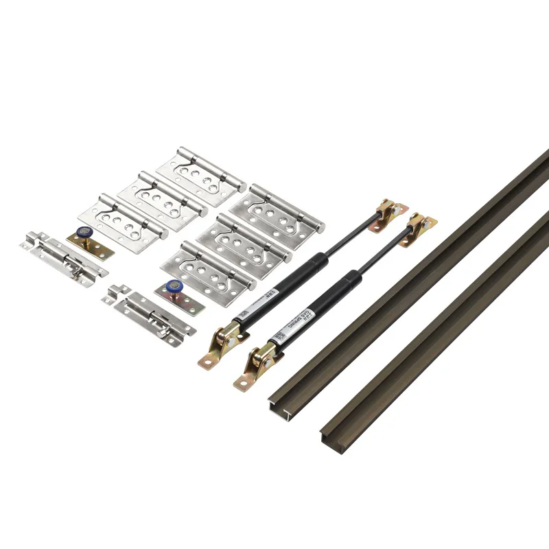 

Milk tea shop cafe up and down folding window track five accessories air pressure telescopic solid wood frame partition window