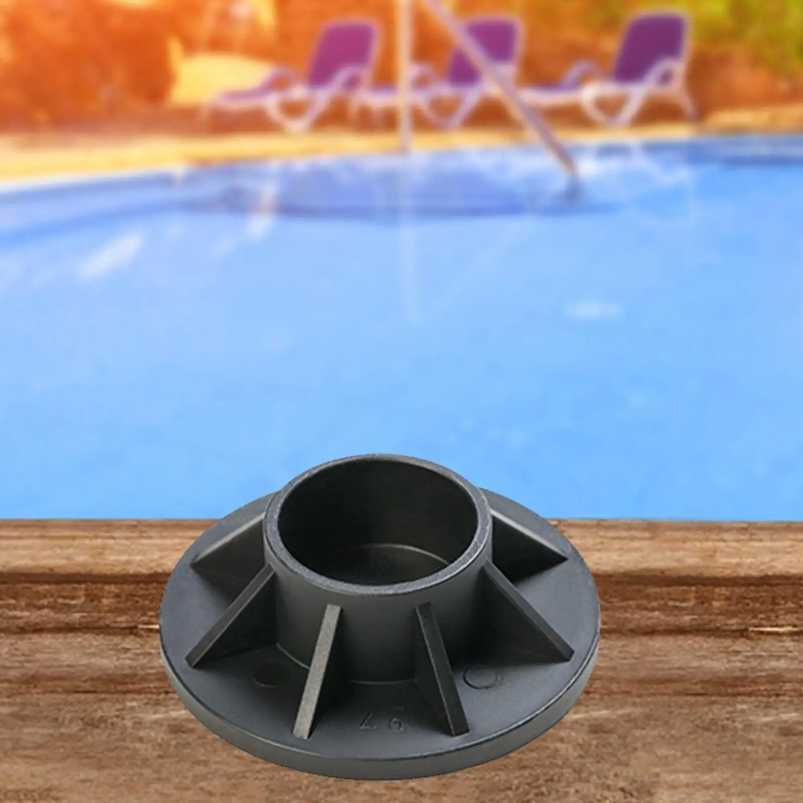 Pool Bottom Cap Replacing, Vertical Leg End Cap Spare Part wear resistant Support Bracket for above Ground Pool