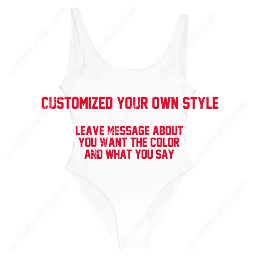Customized Letter Personalized Swimwear One Piece Swimsuit Private Ordering bathing suit Swimwear bachelor Party More Fun