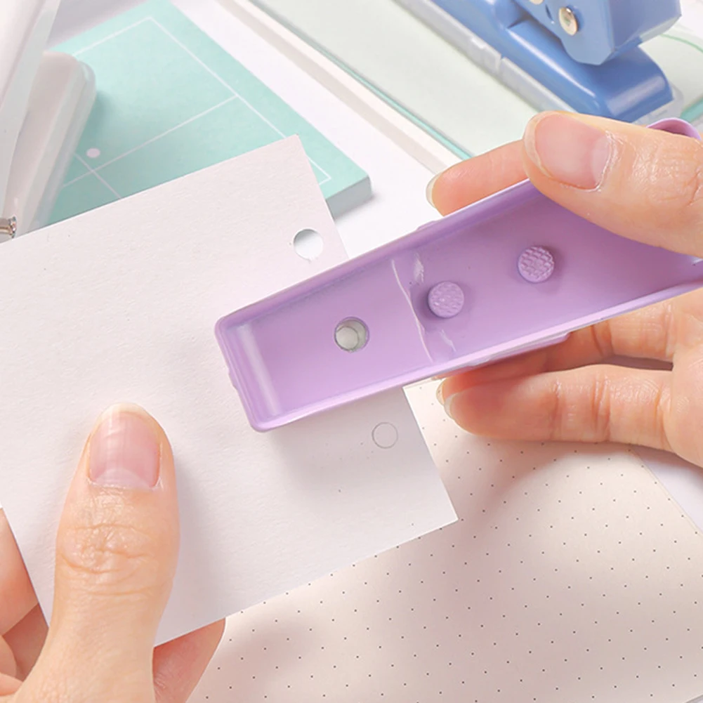 Outil de perforation de trous en métal, perforateur de papier mignon à 1 trou, perforateur de trous ronds portables, perforateur de grande capacité pour papier de scrapbooking
