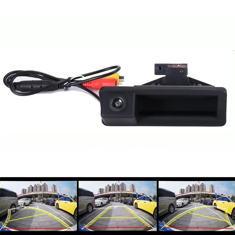 Revese caméra HD pour BMW E60 E61 E70 E71 E72 E82 E88 E84 E90 E91 E92 E93 poignée de hayon caméra haute définition