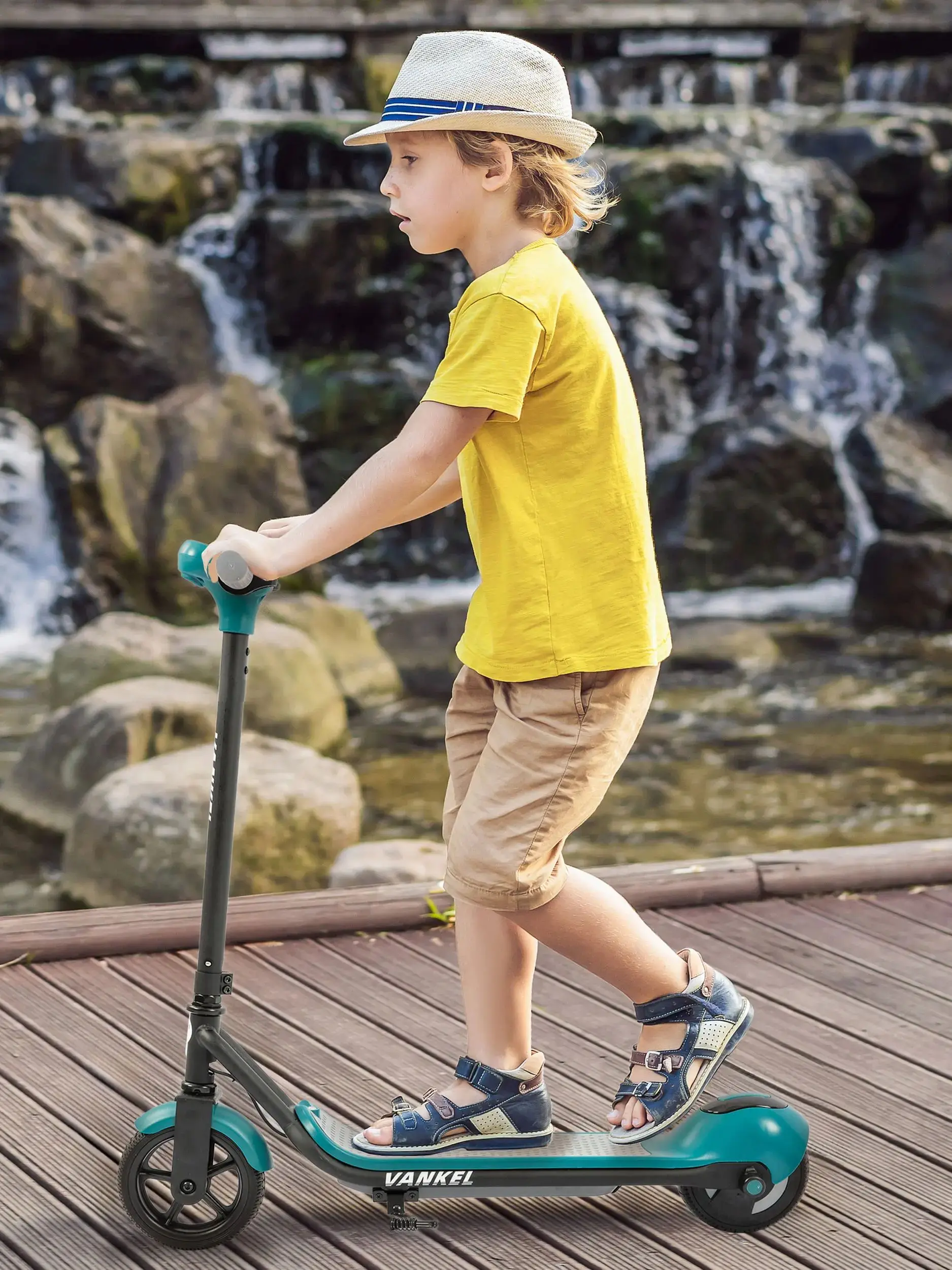 Sinaopus 6,5-inch e-scooter voor kinderen Elektrische scooter bereik 8-10 km elektrische auto met LED-display voor meisjes en jongens - afbeelding 2