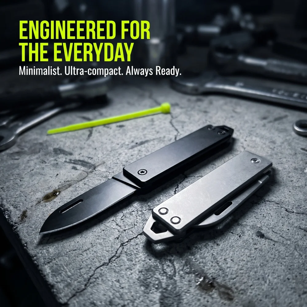 High-Quality 420 Steel Handle Compact Package Opening Rope Cutting Pocket Knife EDC Micro Keychain Folding Knife Outdoor Knives