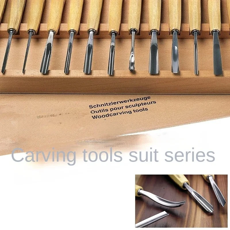 Entry Woodworking Classic Engraving Chisel Suit/18/25 PCs Arc Mouth Cutter Chisel