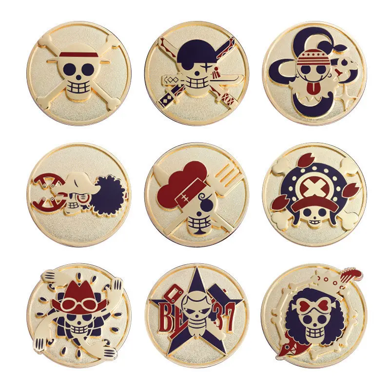 

New Anime One Piece Medal Blind Box Luffy Breast Augmentation Decoration Kids Toy Collection Birthday Gift