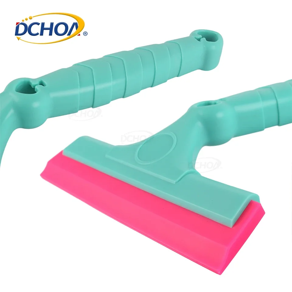DCHOA Silicone Squeegee with Handle for Car Window Tint Vinyl Wrap Glass Scraper Windshield Mirror Cleaning Tool