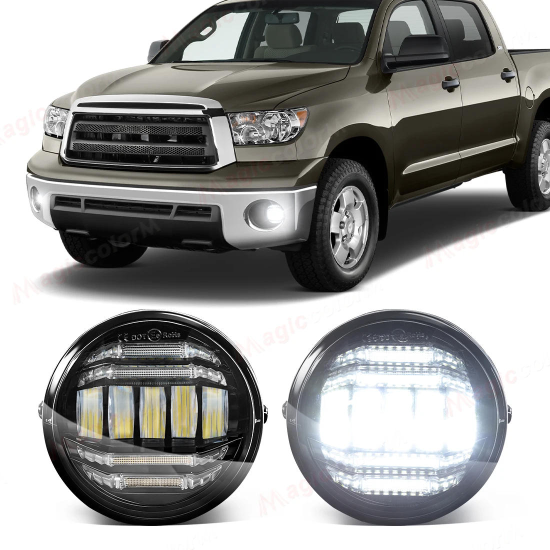 

2PCS Fog Lamps For Toyota Tacoma Tundra Sequoia 2005 2006 2007 2008 2009 2010 2011 2012 2013 2014 2015 DRL Daytime Running Light