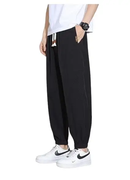 Plones Casus de Seda de Hielo para Hombre, Verano, Finos, Hoados, Talla ande, Secado Rápido, Deportivos, Estilo Ju...