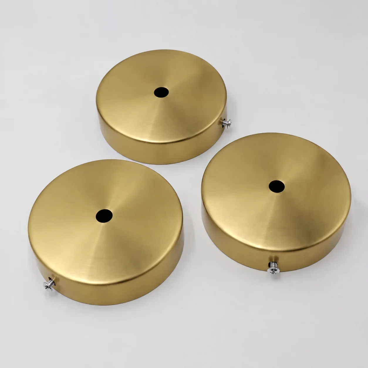 JOYINLED 1/2/10 Pack Chandelier Canopy Kit 10CM Modern Round Gold Replacement Plate for Chandeliers Canopy for Light Fixtures