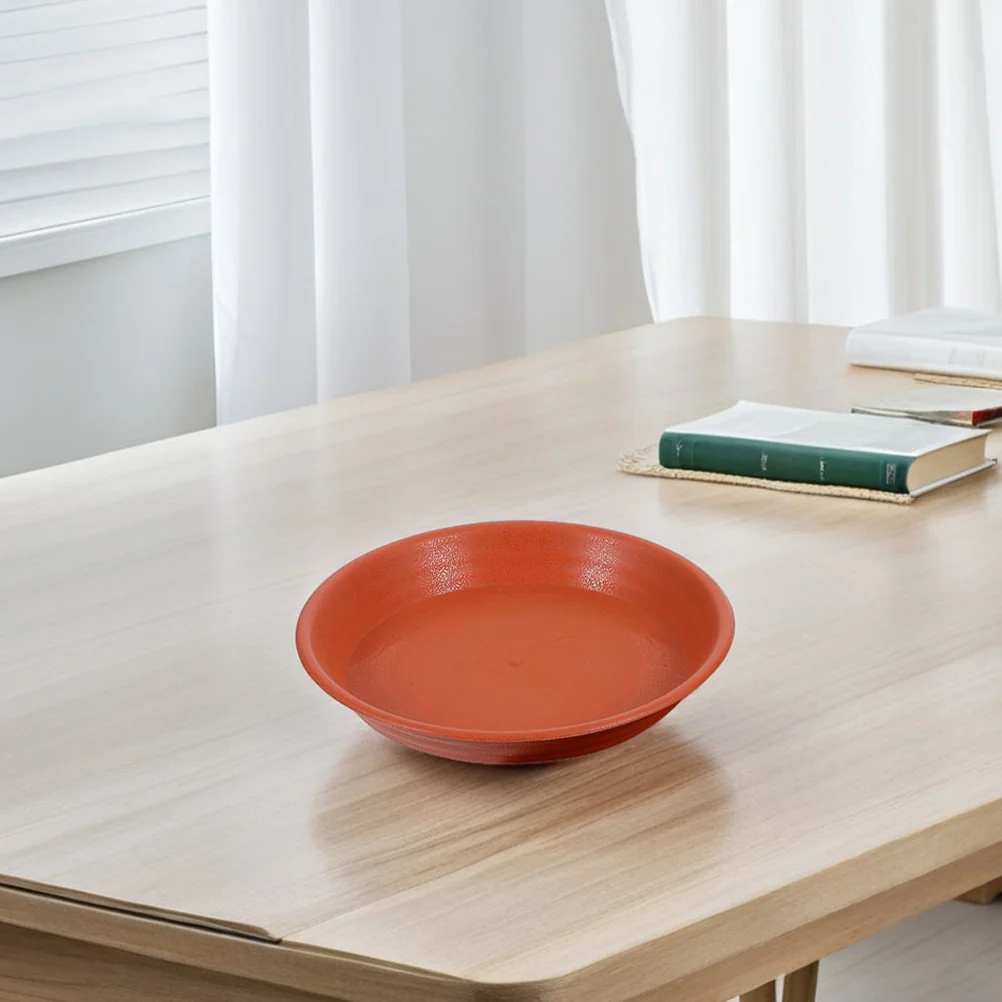 

4Pcs Round Plastic Flower Pot Drip Tray Thickened Leakproof Water Catcher for Indoor Outdoor Plants Garden Pot Base 19Cm