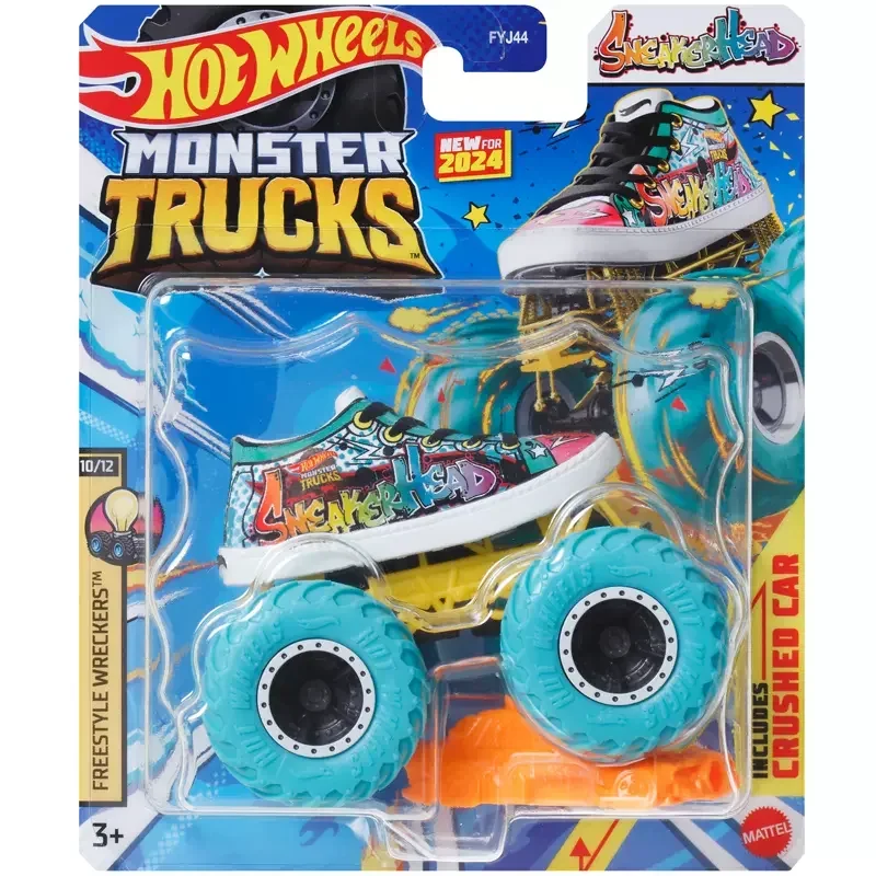 Оригинальный автомобиль Hot Wheels монстр-Трак 1/64 литые игрушки для мальчиков Форсаж Nissan GTR Bone Shaker Piran Duckn\' Roll Gift