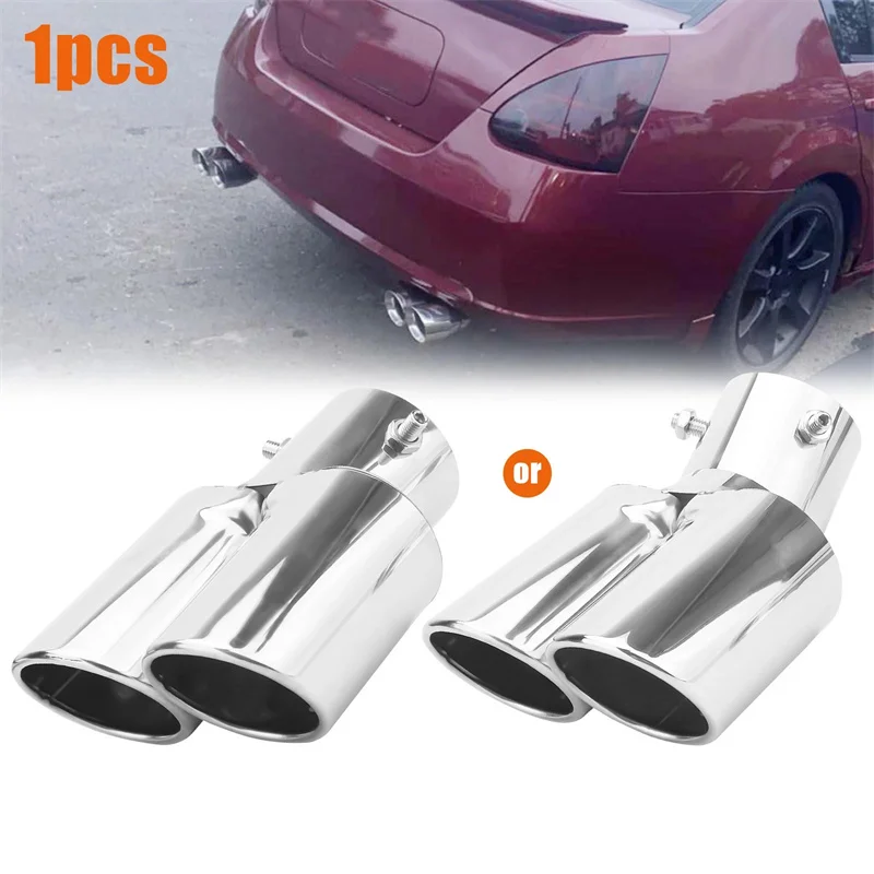 

Universal Car Exhaust Pipe Adapter - 1-to-2 Tail Throat Double-Pipe | Stainless Steel Modification Accessory