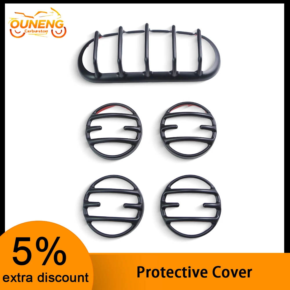 

Motorcycle Lamp Grill Cover Rear Front Turn Light Signal Tail Indicator Lens Guard For Rebel CMX 300 500 1100 2017-2024