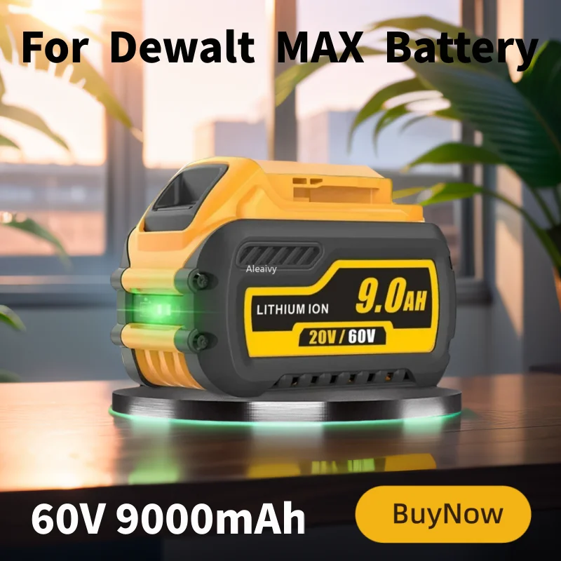 

60V Li-ion Battery 9000mAh For Dewalt MAX 60V 9.0Ah Battery Compatible DCB609 DCB547-XJ DCB200 DCB182 DCB204 Power Tool Battery