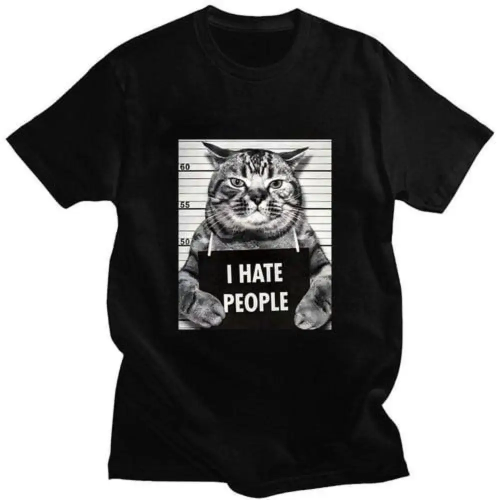 

STRANGE CAT Unisex Meme Funny 90s Graphic Tee, Sarcastic T-shirt Gift, Silly Meme Tee