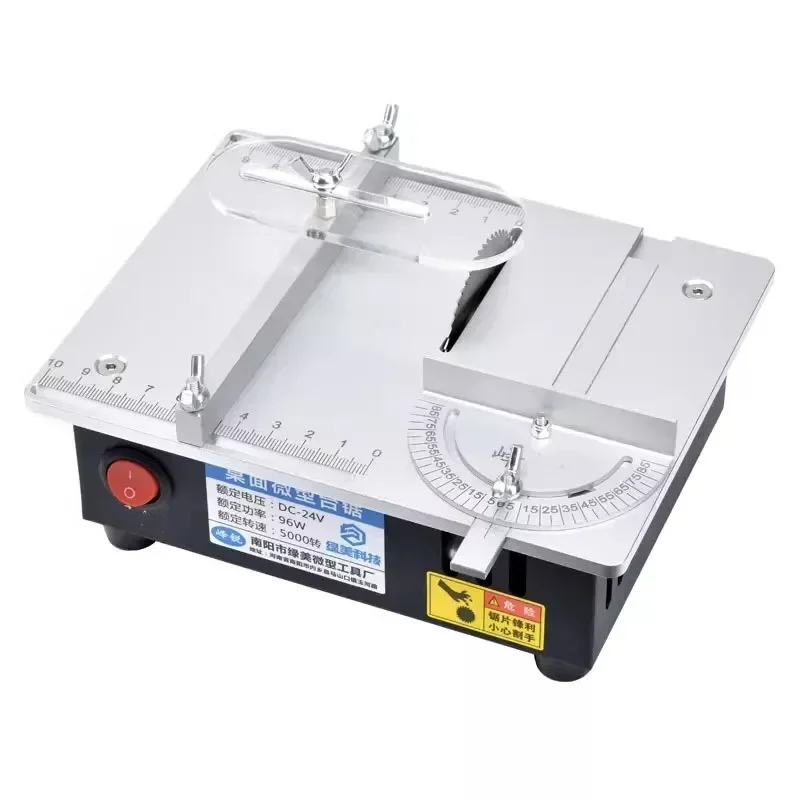 New Upgrade Precision Desktop Miniature Table Saw DIY Acrylic PCB Aluminum Alloy Cutting Machine Mini Model Small Chainsaw