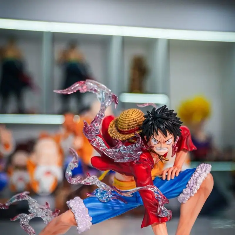Estátua jt quente uma peça 8x espelho luffy 2a engrenagem luffy 5th engrenagem nika luffy anime modelo portátil na moda jogar presente ornamento