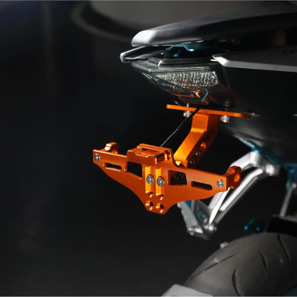 

For Suzuki GSR 400 600 750 2011-2022 GSR400 GSR600 GSR750 Motorcycle Adjustable License Plate BracketHolder Frame Number Plate