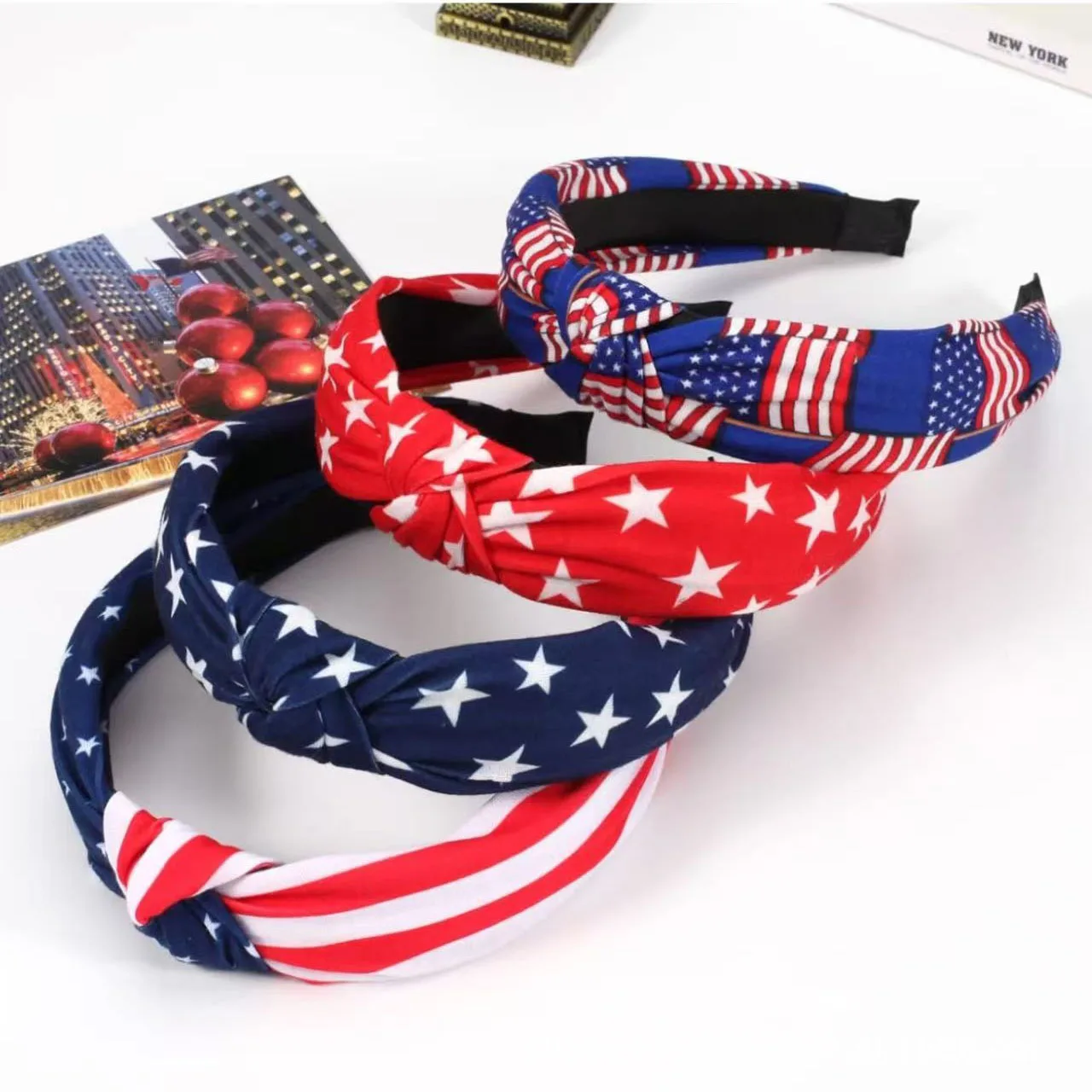 

Новинка 2026: Оптовые аксессуары для волос в стиле Дня независимости США с флагом Америки, вдохновленные трендовым дизайном, оптом